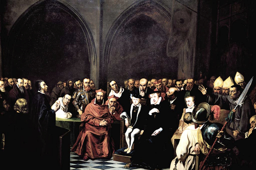 Le Colloque de Poissy, tableau du peintre Joseph-Nicolas Robert-Fleury.